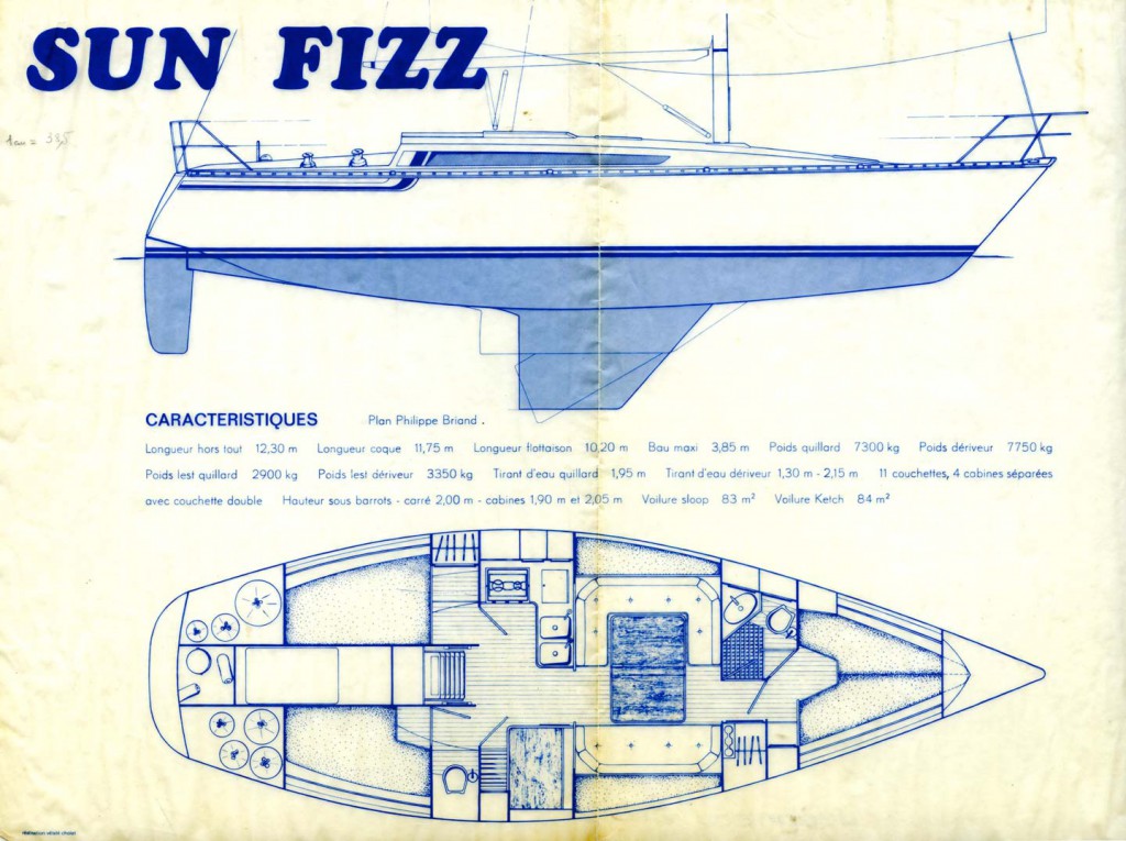 Jeanneau Sun Fizz 40 schematic